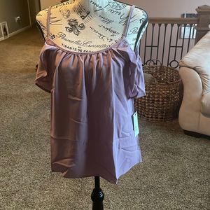 Active USA Lavender Off the Shoulder top